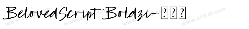 BelovedScript Boldzi字体转换